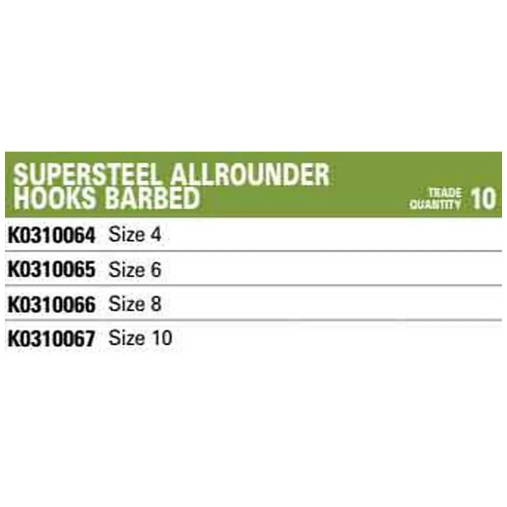 KORUM Anzuelo Simple Con Ojal Allrounder Barbed 4 KORUM Anzuelo Simple Con Ojal Allrounder Barbed - Imagen 2