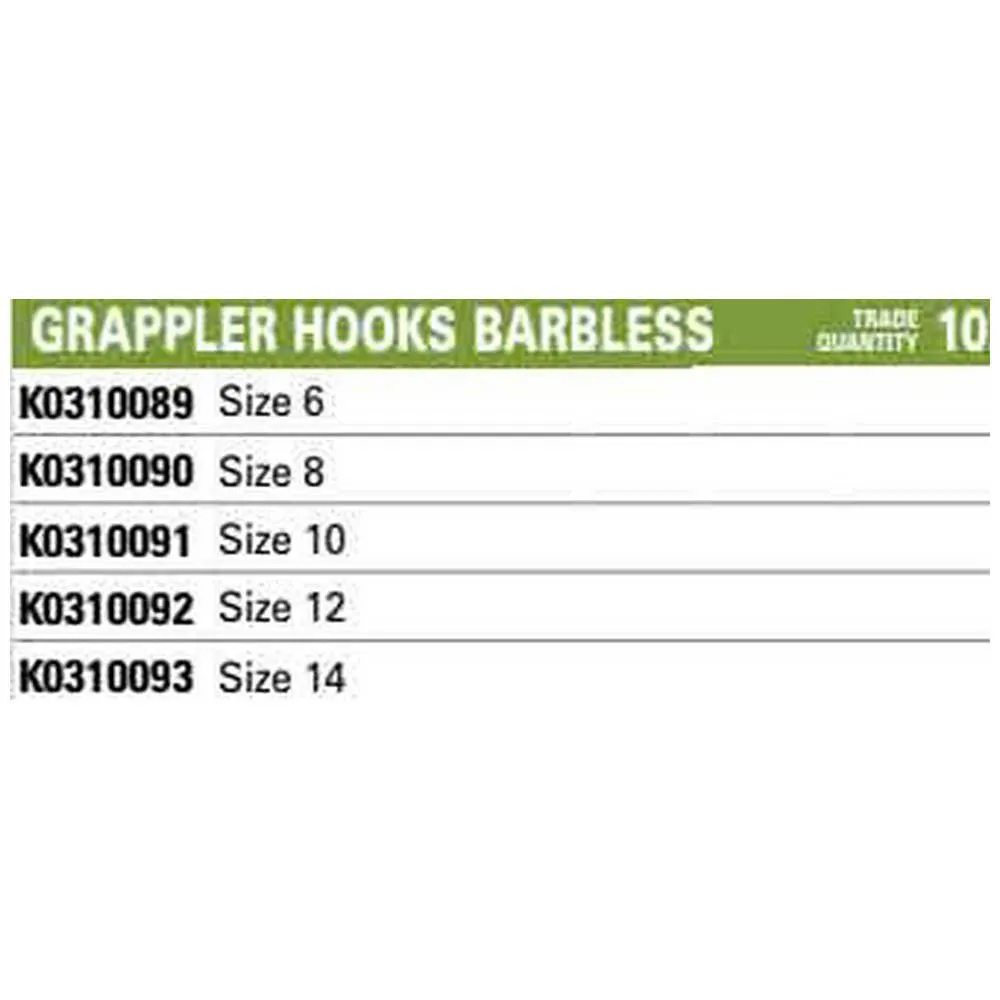 KORUM Anzuelo Simple Con Ojal Grappler Barbless 4 KORUM Anzuelo Simple Con Ojal Grappler Barbless - Imagen 2