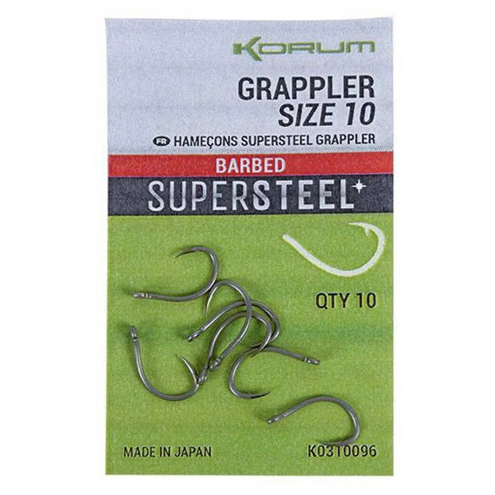 KORUM Anzuelo Simple Con Ojal Grappler Barbless 6 KORUM Anzuelo Simple Con Ojal Grappler Barbless - Imagen 4